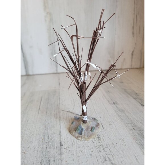 Lemax Tree winter elm snow bare village accessory xmas - Picture 2 of 7